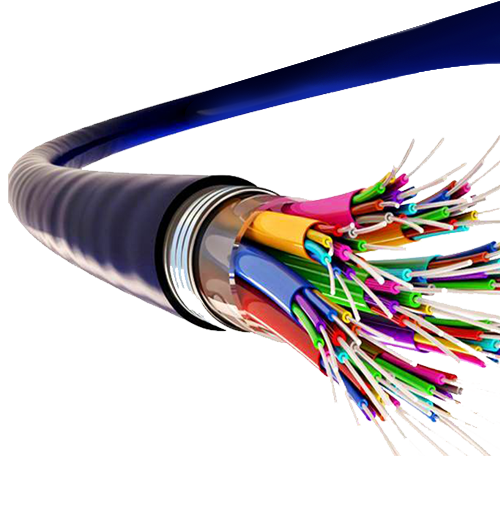  fiber optics cables in data center